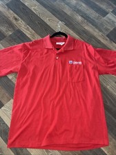 Red Chevron Oil Petroleum UNITOG Energy Polo Men Size XL Made In USA