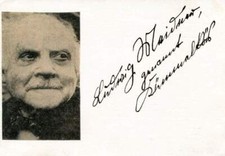 EXPRESSIONIST PAINTER Ludwig Meidner autograph signed card
