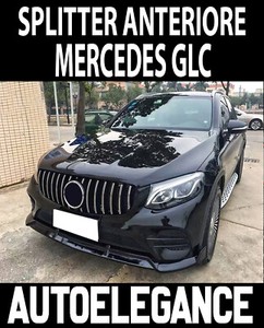 Mercedes Glc Suv Coupe 15 18 Splitter Paraurti Anteriore Spoiler Nero Amg Ebay