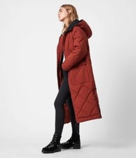 All Saints Lucie Puffer Coat Cinnamon Sz 8