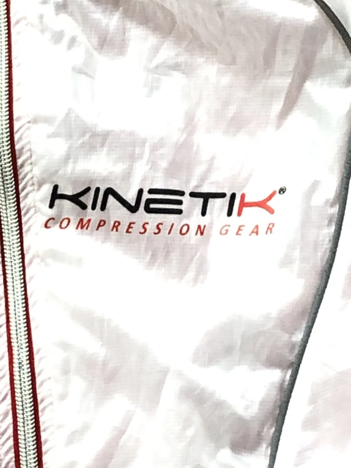 White Jacket Vest Cycling Kinetik Compression Gear Light Packable Sleeveless - Image 2 of 4