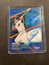 2021 Bowman's Best of Blue Refractor /150 Cristian Santana #B21-CS Auto