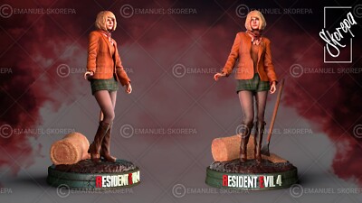 Ashley Graham Resident Evil 4 RE4 Remake Resin 3d gedruckt DIY Modellbausatz