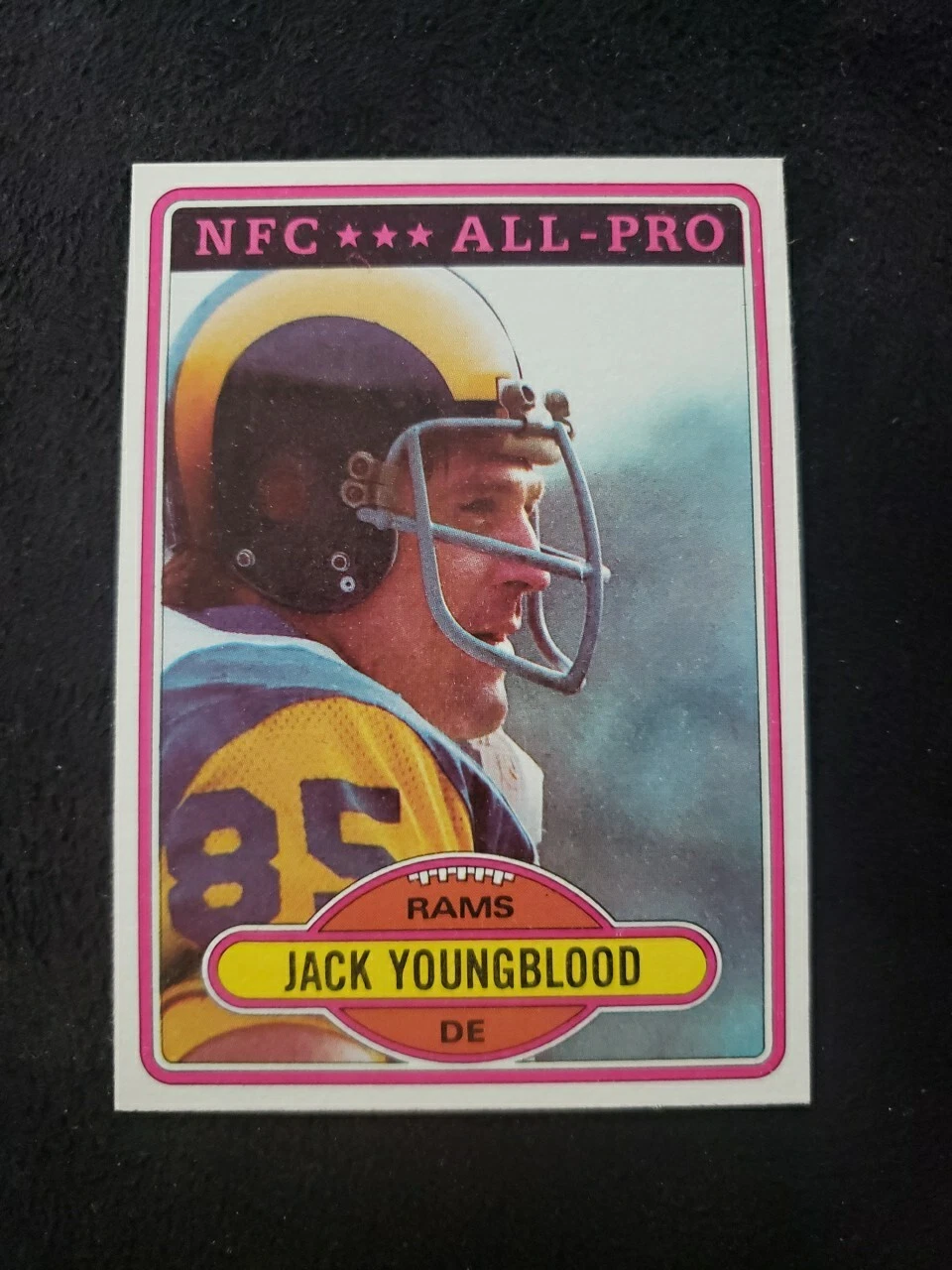 🏈1980 Topps #370 Jack Youngblood🏈Near Mint or Better🏈