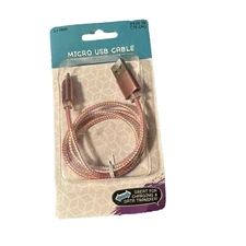 2.1A Micro USB Cable, 29.25", Pink
