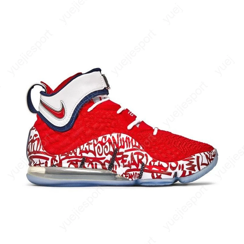 Nike LeBron 17 LeBron 4 Red Graffiti for Sale | Authenticity
