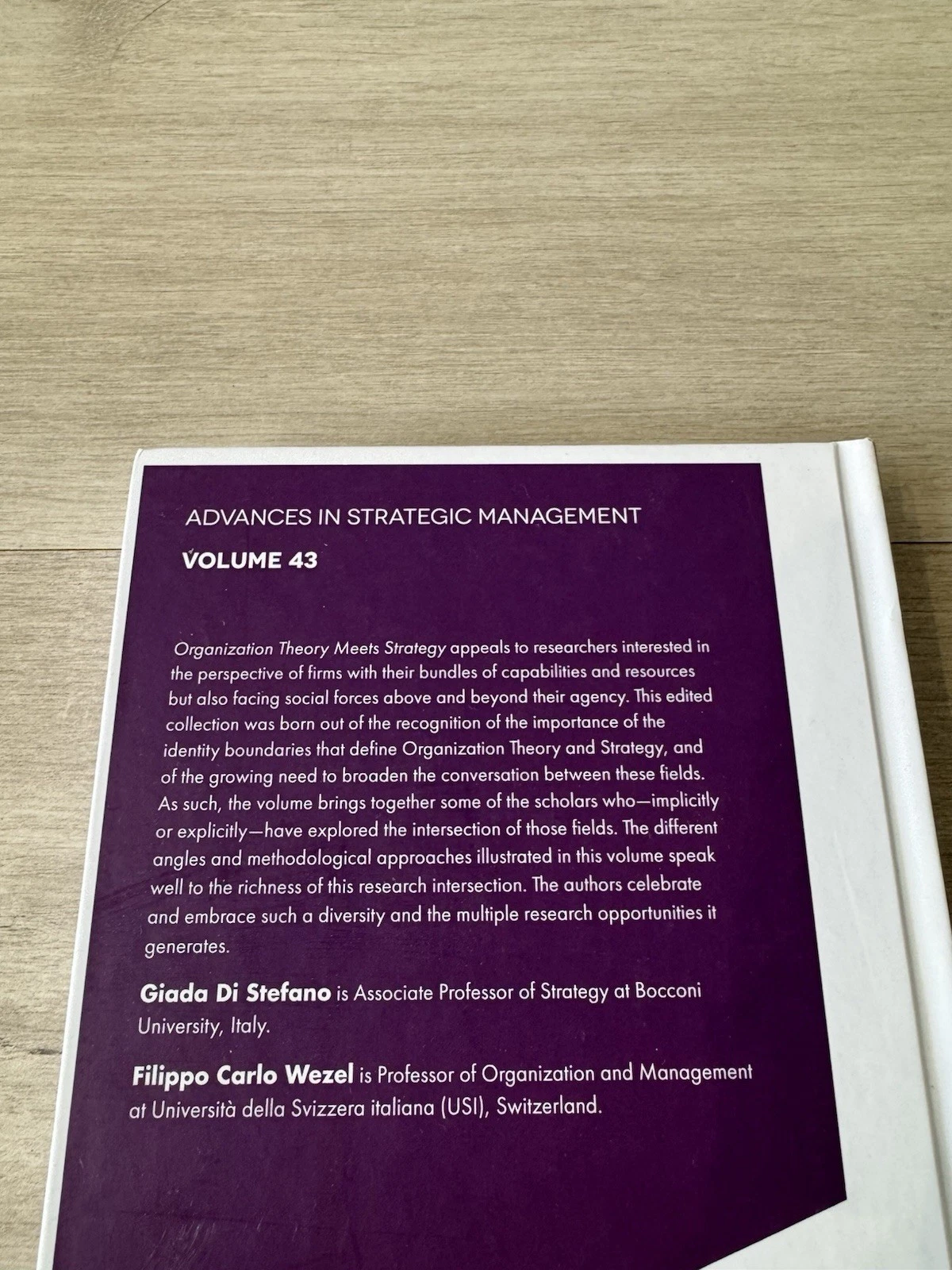 Organization Theory Meets Strategy by Giada Di Stefano 9781837538690 6