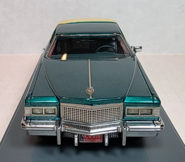 Neo Scale Models 1:43 1976 Cadillac Coupe deVille Greenbrier Firemist Poly RARE! - Image 2 of 4