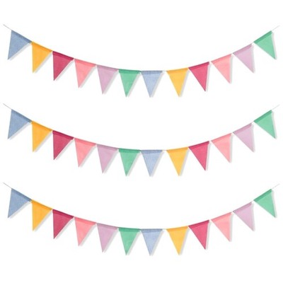 Wimpelkette Girlande Party Bunt 4m Wimpelset Kinderzimmer Hochzeit Festival