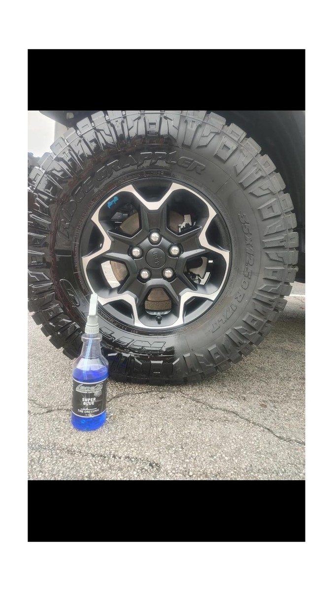 lane's super blue tire shine dressing Bling Sauce Tire Sauce Natural Look Tire Shine 24oz