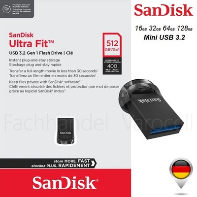 Sandisk Ultra Fit USB 3.2 Mini USB Flash Drife 16GB 32GB 64GB 128GB