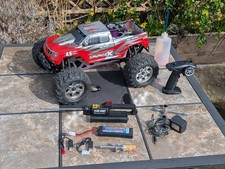 HPI Savage X 4.6 1/8 Nitro RC Monster Truck Roto Start & Alloy Upgrades