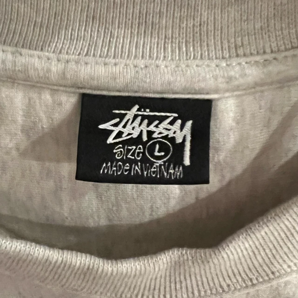 Stussy Paris Heavyweight Crewneck Sweatshirt Large Gray - Image 2 of 3