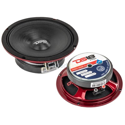 DS18 PRO-SM6.2 6.5'' Motorcycle Midrange Speaker 400W Max 2 Ohm IP66 Rated 2 Pack