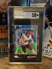 2024 DONRUSS OPTIC BEN SINNOTT RATED ROOKIE PURPLE SHOCK PRIZM #207 SGC 10