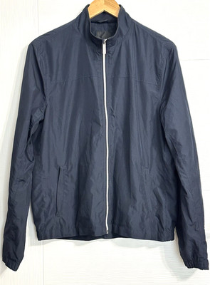 Emidio Tucci Nylon Biker Jacket Dark Blue Size L