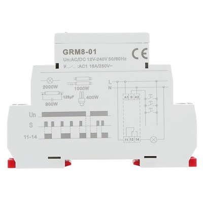 GRM8-01 Electronic Impulse Relay For Multi Point Control AC/DC12-240V NEW 