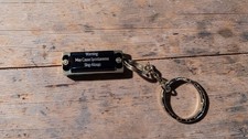 Personalised Mini Harmonica Necklace or Keychain – Playable, Custom Engraved, Gi