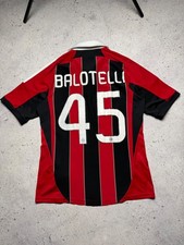 🔥 Camiseta AC Milan Adidas Balotelli #45 2010-12 Fly Emirates Talla M