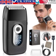 LCD Foil Shaver Electric Cordless Shaver for Men Wet/Dry Razor Rechargeable USB