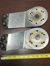 (2) / Pair of Sailboat Winch Stainless Steel Base Bracket with Cam Cleat