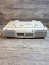Sony ICF-CD513 Under Cabinet CD Player Stereo Radio Mega Bass White TESTED/WORKS