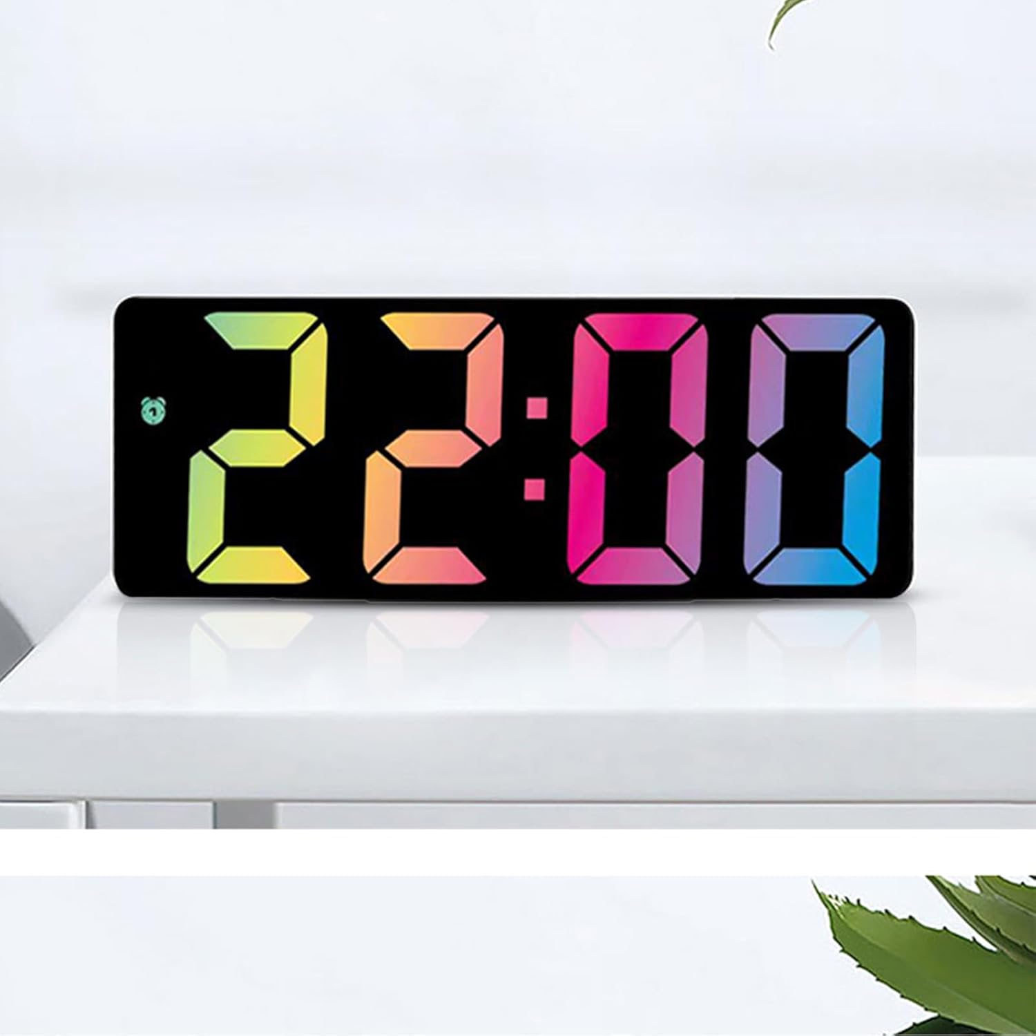 Digital Alarm Clock with Temperature Display, Color Screen, and USB Charging  