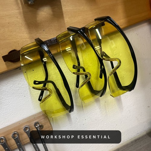 Safety Glasses Holder Wall Mount PPE Rack Garage Workshop Organizer Storage - Foto 8 di 9