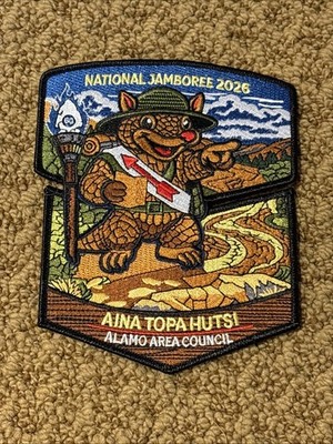 2026 National Jamboree OA Aina Topa Hutsi 60 Alamo Area Patch Flap Set
