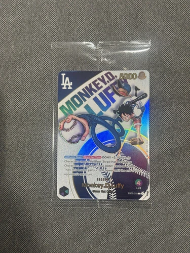DODGERS ONE PIECE COLLAB PROMO CARD, MONKEY D. LUFFY