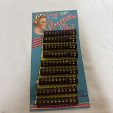 Rollers Curlers Display Card 1950's Vintage Original Newey's Hair Do Unused NOS
