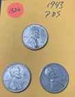 1943 PDS Lincoln Wheat Cent #1326