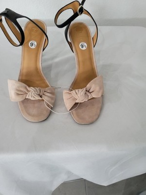 Joie Oleta Women's Strappy Sandals Blush and Black Sz 9.5