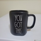 Rae Dunn by Magenta You Got This 20 oz Black Ceramic Coffee Tea Mug Cup — photo 1