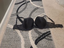 Victorias Secret Dream Angels Perfect Coverage Black Lace Bra 36DDD