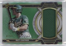 2021 Topps Triple Threads Single Jumbo Relics Emerald 1/27 Matt Chapman 0sm9