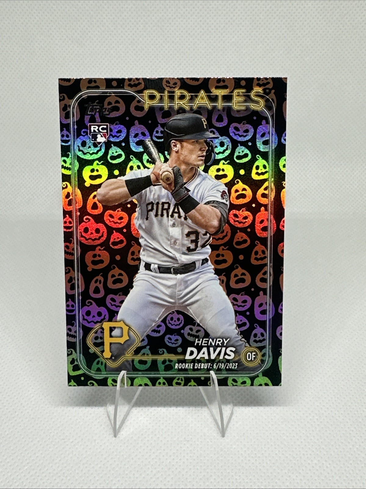 2024 Topps Update Series Rookie Debut Henry Davis #US162 (RC) Jack O' Lantern SP
