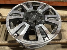 Used Wheel fits: 2018 Toyota Tundra 20x8 alloy 6 spoke exposed lug nuts black in