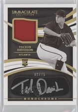 2021 Immaculate Monochrome Relics Jersey Gold 19/25 Tucker Davidson Auto 00fb