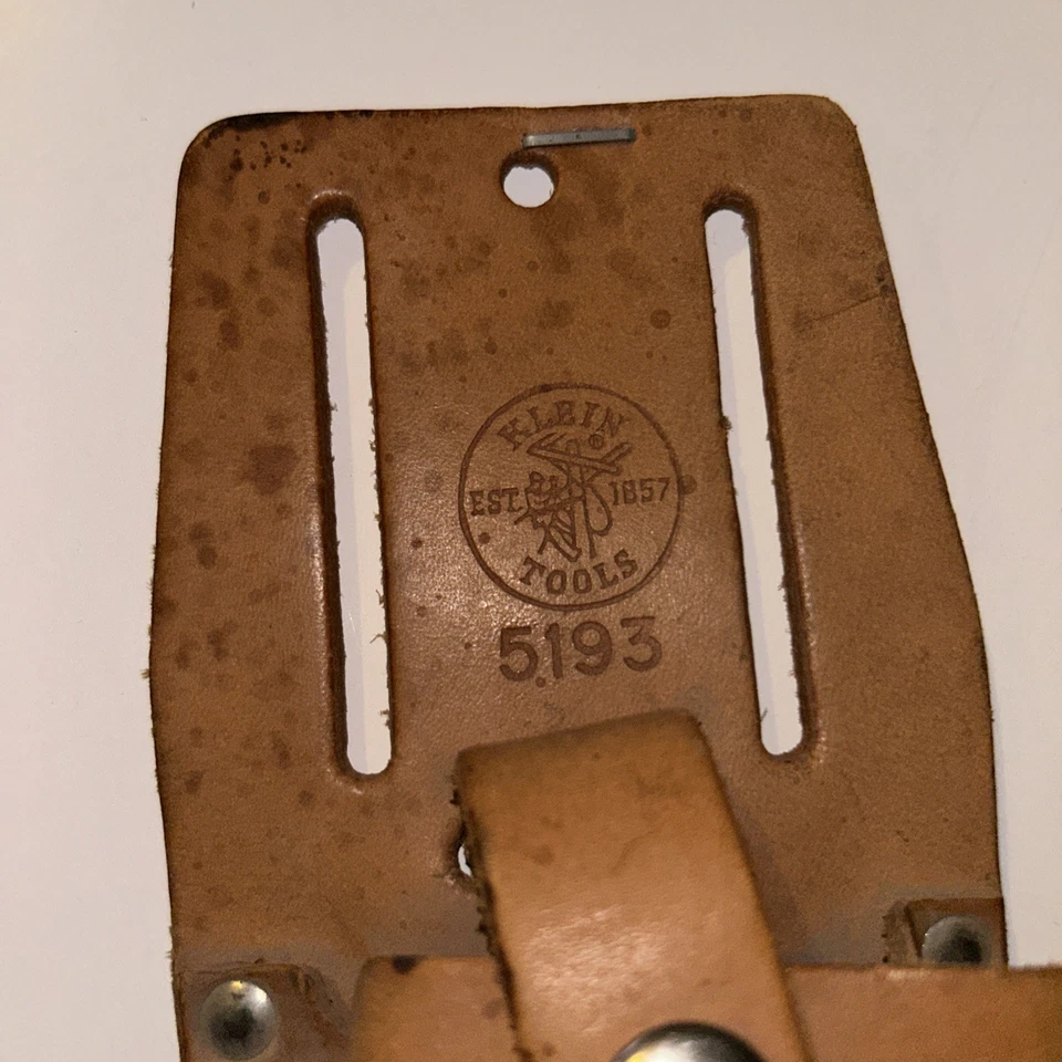 Klein Vintage Leather Tool Belt Pouch 5139 Made USA - Image 2 of 3