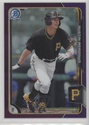 2015 Bowman Draft Chrome Purple Refractor 8/250 Austin Meadows #11 2l4