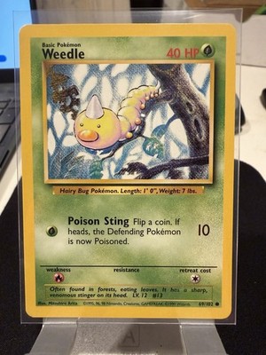 Weedle 069/102 Base Set Regular