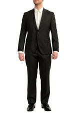 Hugo Boss Men's "Johnstons5/Lenon1" Regular Fit 100 Wool Suit US 42S IT 52S