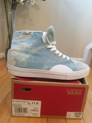 vans acid wash denim shoes