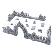 Cemetery Ruins Bundle by Terrain4Print, 3D Printed Tabletop RPG Scenery Wargame