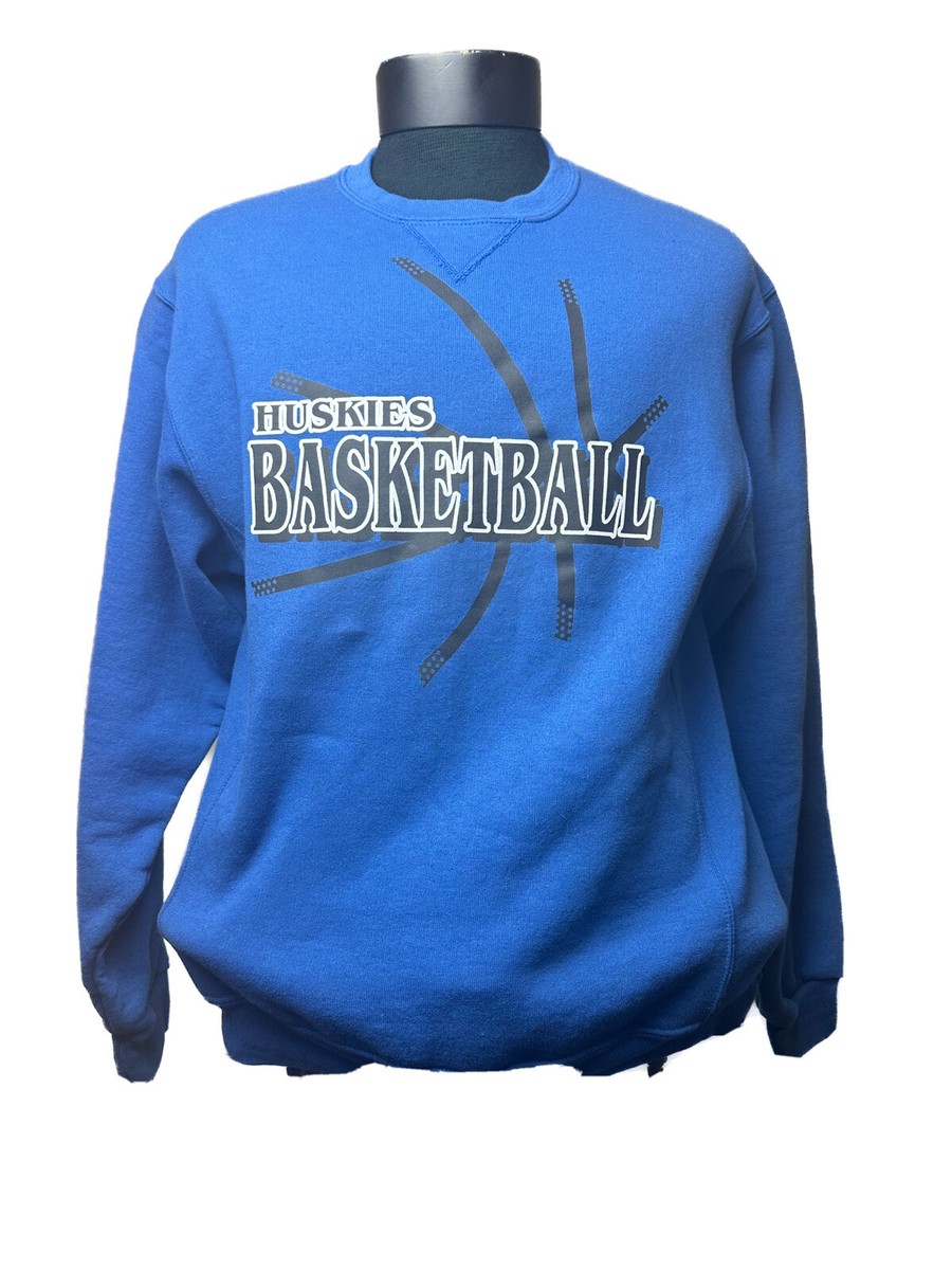 Vtg UConn Huskies Basketbal Crewneck Sweatshirt Connecticut Mens