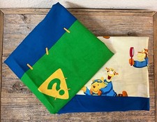 VINTAGE WINNIE THE POOH CURTAINS 2 PANELS SUPER SLEUTHS 63 X41 FABRIC