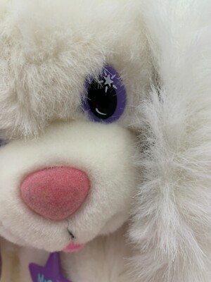 Vintage 1992 Applause Magic Glow Friends White Purple Puppy Vintage 1992 Applause Magic Glow Friends White Purple Puppy