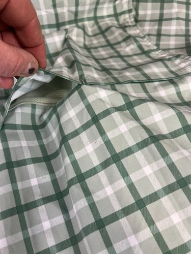 Carhartt Men's Force Sun Defender Rugged Flex Plaid Short Sleeve Shirt Green XL - Picture 8 of 9