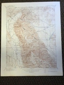 Vintage Usgs White Mountain Nevada California 1917 Topographic Map 1 125000 1947 Ebay